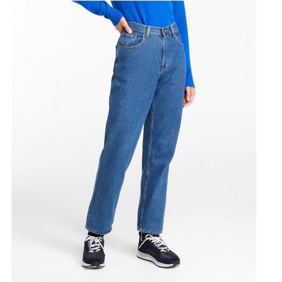 L.L. Bean Women's Double L® Jeans, Ultra High-Rise Relaxed Tapered-Leg - Picture 1 of 16